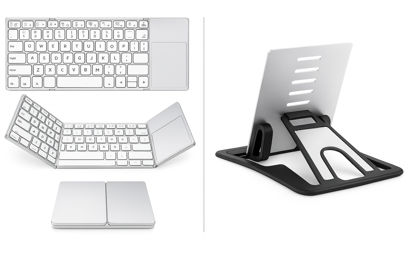 Enhanced Compact Foldable Bluetooth Keyboard