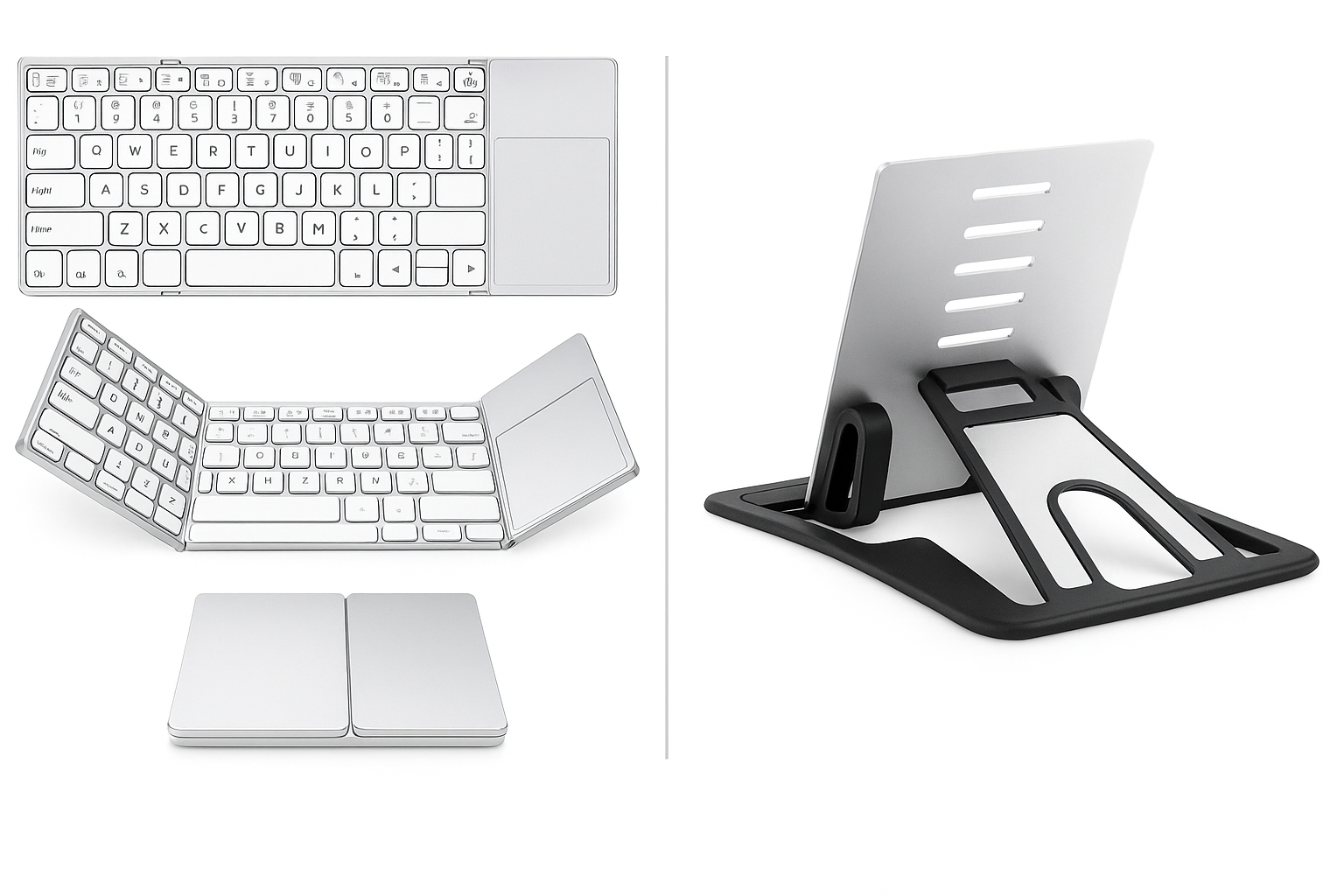 Enhanced Compact Foldable Bluetooth Keyboard